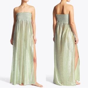 Kurt Geiger Metallic Green Swim Coverup